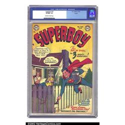 Superboy #18 Aurora pedigree (DC, 1952) CGC VF/NM 9.0 Off-white to white pages. Here is a super-c...