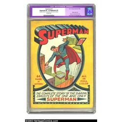 Superman #1 (DC, 1939) CGC Apparent VF- 7.5 Moderate (P) Off-white pages. One of the Golden Age p...