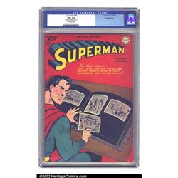 Superman #49 Double Cover (DC, 1947) CGC VG+ 4.5 Off-white pages. Even Superman needs a little do...