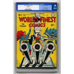 World's Finest Comics #7 (DC, 1942) CGC VF 8.0 Cream to off-white pages. Hmm, I wonder what Freud...