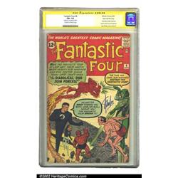 Fantastic Four #6 Stan Lee File Copy (Marvel, 1962) CGC FN+ 6.5 Cream to off-white pages. Signatu...