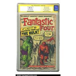 Fantastic Four #12 Stan Lee File Copy (Marvel, 1963) CGC FN- 5.5 Cream to off-white pages. Signat...