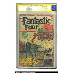 Fantastic Four #13 Stan Lee File Copy (Marvel, 1963) CGC VG 4.0 Cream to off-white pages. Signatu...