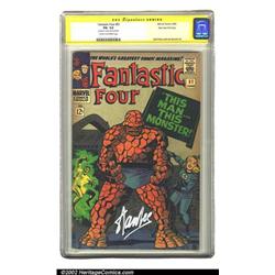 Fantastic Four #51 Stan Lee File Copy (Marvel, 1966) CGC FN- 5.5 Cream to off-white pages. Signat...