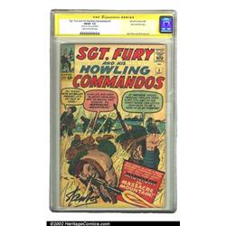 Sgt. Fury and his Howling Commandos #3 Stan Lee File Copy (Marvel, 1963) CGC FN/VF 7.0 Cream to o...