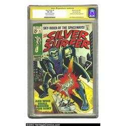 The Silver Surfer #5 Stan Lee File Copy (Marvel, 1969) CGC VF+ 8.5 Cream to off-white pages. Sign...