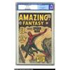 Image 1 : Amazing Fantasy #15 (Marvel, 1962) CGC VF- 7.5 Cream to off-white pages. It's ranked #1 in value...