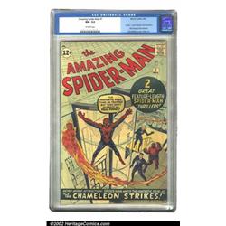 The Amazing Spider-Man #1 (Marvel, 1963) CGC NM- 9.2 Off-white pages. Spider-Man's first issue of...