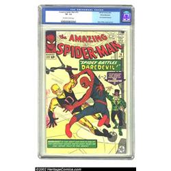 The Amazing Spider-Man #16 White Mountain pedigree (Marvel, 1964) CGC VF- 7.5 Off-white to white...