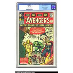 The Avengers #1 (Marvel, 1963) CGC NM 9.4 Cream to off-white pages. This incredible comic is the...