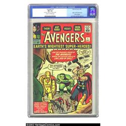 The Avengers #1 (Marvel, 1963) CGC FN- 5.5 Cream to off-white pages. Iron Man, Ant-Man, Wasp, Tho...