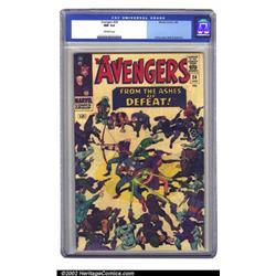 The Avengers #24 (Marvel, 1966) CGC NM 9.4 Off-white pages. Stupendous Kirby cover shown off by a...