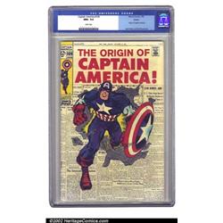 Captain America #109 Boston pedigree (Marvel, 1969) CGC NM+ 9.6 White pages. This issue features...