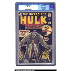 The Incredible Hulk #1 (Marvel, 1962) CGC VF+ 8.5 Off-white to white pages. Ol' Greyskin (soon to...