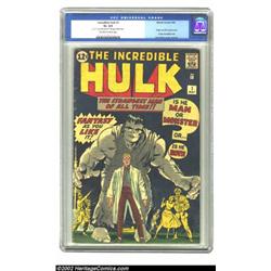 The Incredible Hulk #1 (Marvel, 1962) CGC GD+ 2.5 Off-white to white pages. This copy looks much...