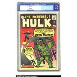 The Incredible Hulk #6 (Marvel, 1963) CGC NM 9.4 Off-white pages. The last issue of Ol' Greenskin...