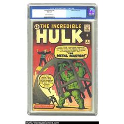 The Incredible Hulk #6 (Marvel, 1963) CGC VG 4.0 Cream to off-white pages. The final in the origi...