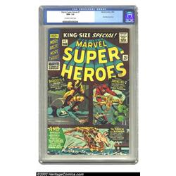 Marvel Superheroes #1 Edenwald pedigree (Marvel, 1966) CGC NM+ 9.6 Off-white to white pages. Bill...