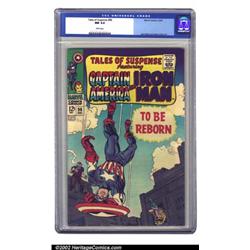 Tales of Suspense #96 (Marvel, 1967) CGC NM 9.4 White pages. Jack Kirby's Captain America is turn...