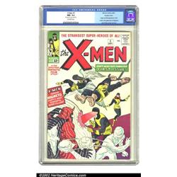 X-Men #1 Double cover (Marvel, 1963) CGC NM- 9.2 Off-white pages. With a VF 8.0 outer cover prote...