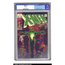 X-Men #55 (Marvel, 1969) CGC NM+ 9.6 White pages. Another striking cover, this time by Barry Smit...