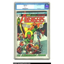 The Avengers #96 (Marvel, 1972) CGC NM+ 9.6 White pages. This Neal Adams cover is one of the best...