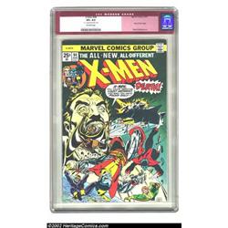 X-Men #94 (Marvel, 1975) CGC VF+ 8.5 Off-white pages. The new X-Men team shoot into battle on the...