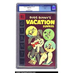 Bugs Bunny's Vacation Funnies #6 File copy (Dell, 1956) CGC FN/VF 7.0 Off-white pages. This Dell...