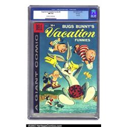 Bugs Bunny's Vacation Funnies #8 File copy (Dell, 1958) CGC NM 9.4 Off-white to white pages. This...