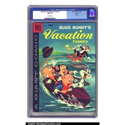 Bugs Bunny's Vacation Funnies #9 File copy (Dell, 1959) CGC NM 9.4 Off-white pages. This Dell Gia...