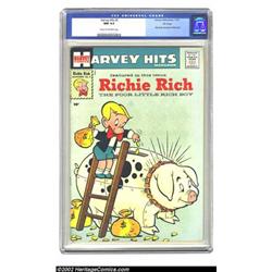 Harvey Hits #3 File Copy (Harvey, 1957) CGC NM 9.4 Cream to off-white pages. This key issue is th...