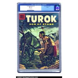 Turok #3 Circle 8 pedigree (Dell, 1956) CGC NM 9.4 Off-white pages. Painted cover looks even more...