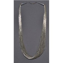 NAVAJO SILVER NECKLACE