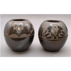 TWO SANTA CLARA POTTERY VASE