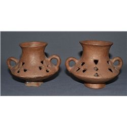 TWO TAOS POTTERY VASES