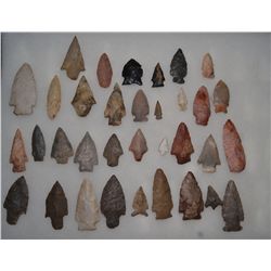 COLLECTION OF  ARROWHEADS