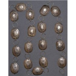 NAVAJO SILVER CONCHO BELT