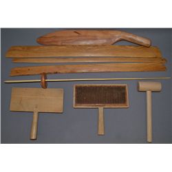 SEVEN NAVAJO WEAVING TOOLS