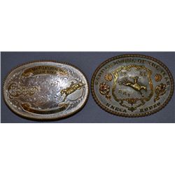 TWO WESTERN BELT BUCKLES