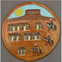 NAVAJO POTTERY PLATE