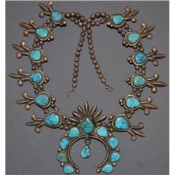 NAVAJO SQUASH BLOSSOM NECKLACE