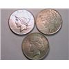 1922, 1926, 1923-S Peace Dollars