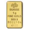 1 gram Suisse Pure Gold Bar .9999 Fine