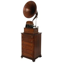 Edison Triumph Phonograph w/ Herzog Cabinet