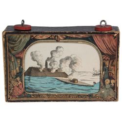 Civil War Myrioptico Panoramic Scroll Box Toy