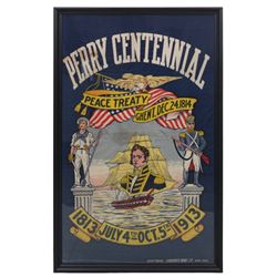 Commodore Perry Centennial Banner On Cloth