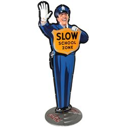 Coca-Cola Crossing Guard School Zone Sign