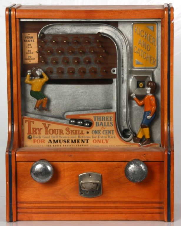 Coin Op Kicker and Catcher Arcade Game