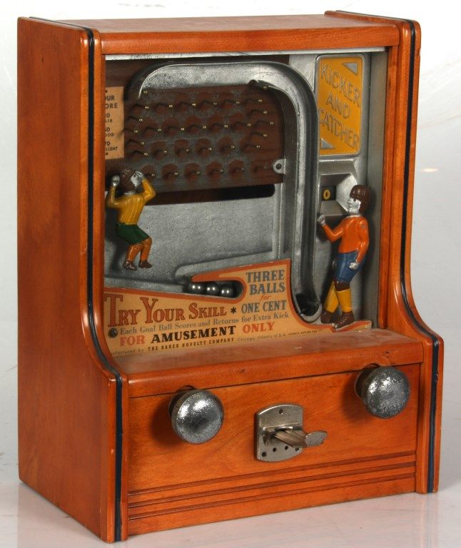 Coin Op Kicker and Catcher Arcade Game