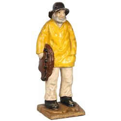 Old Salt Fisherman Cast Iron Doorstop